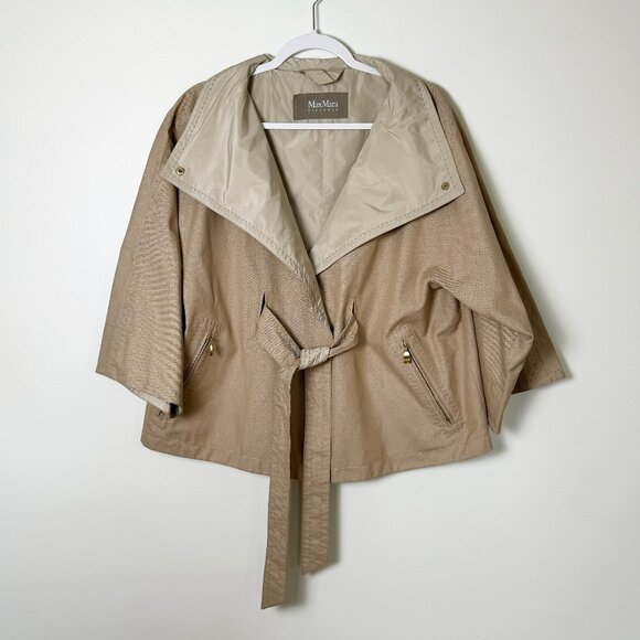 MaxMara Rainwear Trench Cape Size 6